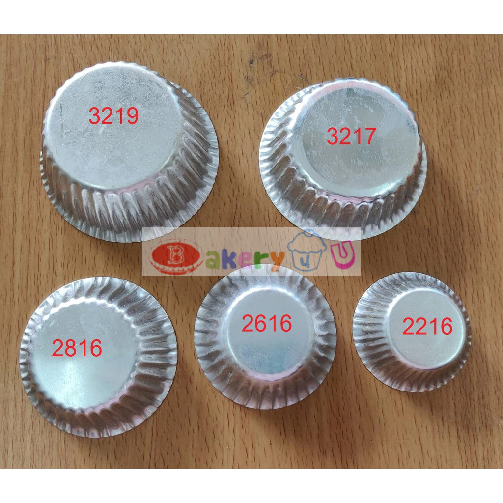 พิมพ์จีบ พิมพ์จีบอลูมิเนียม แพ๊ค 10-20 ชิ้น #2216 #2616 #2816 #3217 #3219