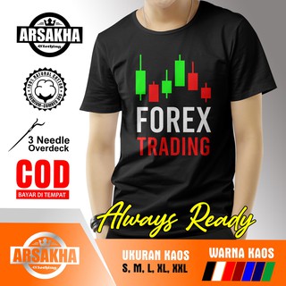 เสื้อยืด พิมพ์ลายโลโก้ Forex Trading Distro Arsakha สําหรับผู้ชาย