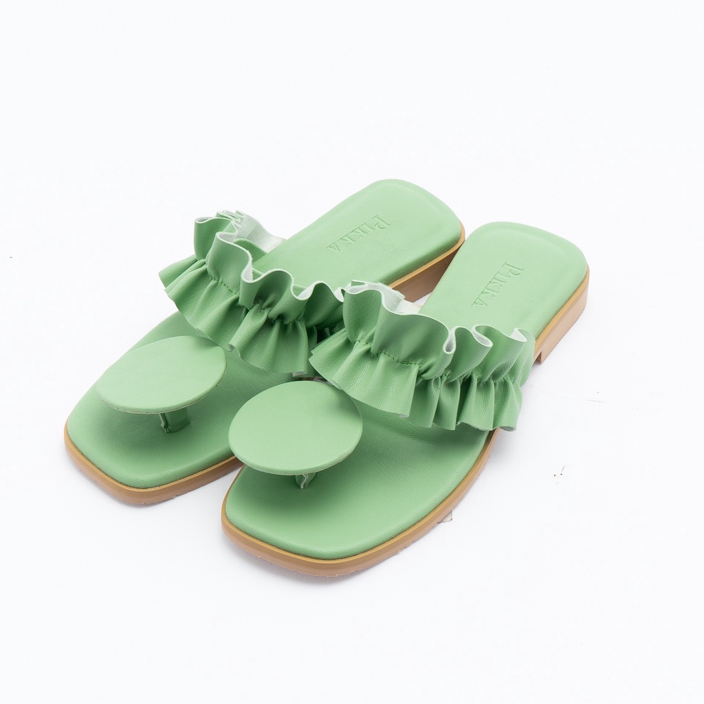 Pikka - OLAY SAGE GREEN - WOMEN& 39;S FLAT SANDALS