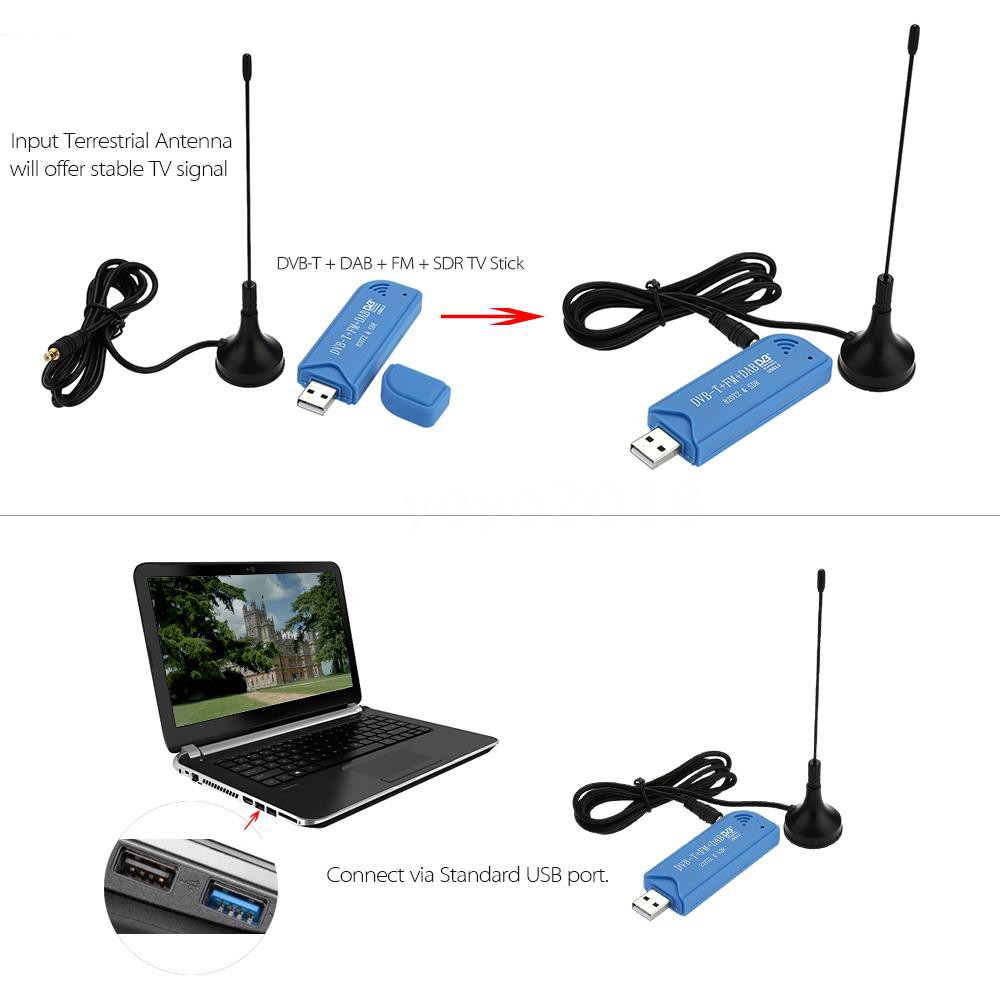mini usb 2 . 0 tv stick dvb - t+dab+fm rtl 2832 u+r 820 t 2 อุปกรณ์จูนเนอร์รับสัญญาณทีวีดิจิตอล #7