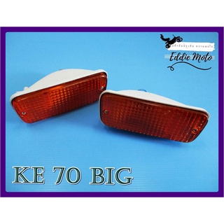 TOYOTA COROLLA KE70 "BIG" FRONT BUMBER TURN SIGNAL SET LH&amp;RH // ไฟหรี่กันชนหน้า ซ้าย-ขวา KE70BIG  สินค้าคุณภาพดี