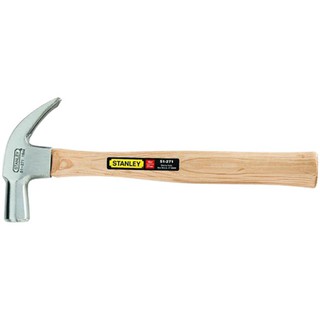 hammer 27 MM. WOODEN GRIP STANLEY NAIL HAMMER Hand tools Hardware hand tools ค้อน ค้อนหงอน ด้ามไม้ STANLEY 51-271 27 MM