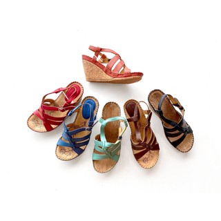 Saramanda รุ่น 082070 รองเท้าผู้หญิง ส้นตึกรัดส้น หนังวัวแท้…