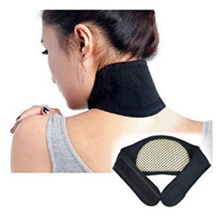 แผ่นกระชับลดปวดต้นคอ อินฟาเรด Self Heating Neck Guard Band