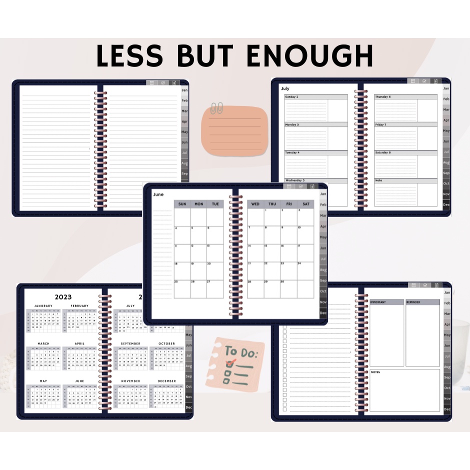 2023 Digital Calendar Minimal less is enough ราคาทดลองขาย ราคานี้เฉพาะ ...