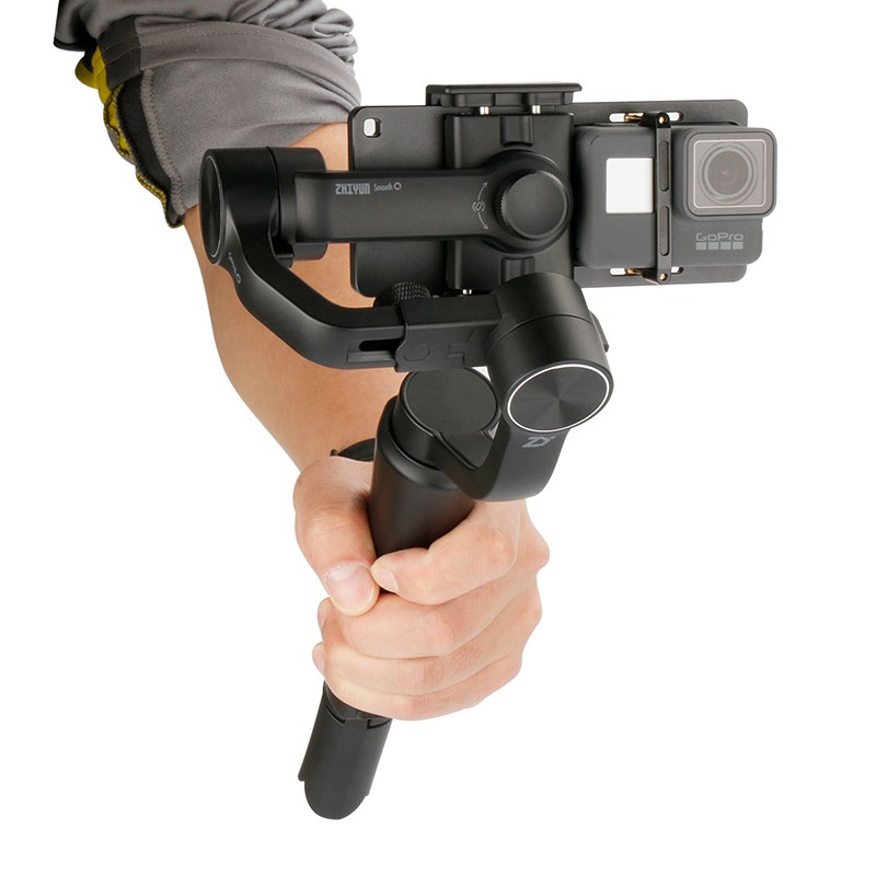 แผ่น PC ยึดกล้อง GoPro Hero 7 / 6 / 5 / 4 / 3+ Xiaomi yi for Osmo Smartphone Gimbal Stabilizer