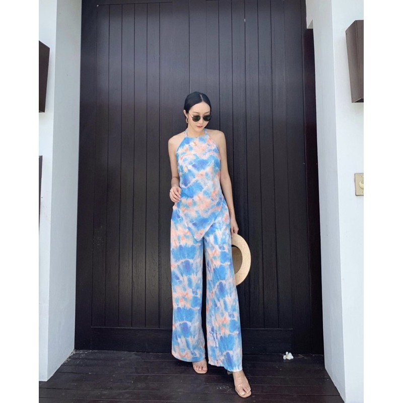 Rio Tie Dye Set เสื้อผูกคอ ผูกเอว เว้าหลัง