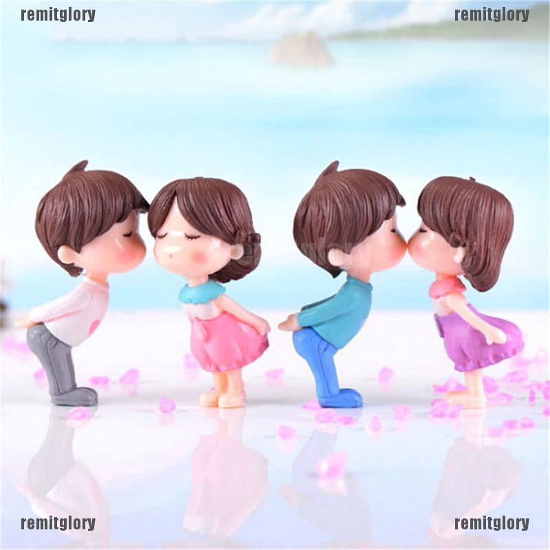 Rem❈❈ตุ๊กตาคู่รัก โนม มอส สวนขวด ขนาดเล็ก 2 ชิ้น