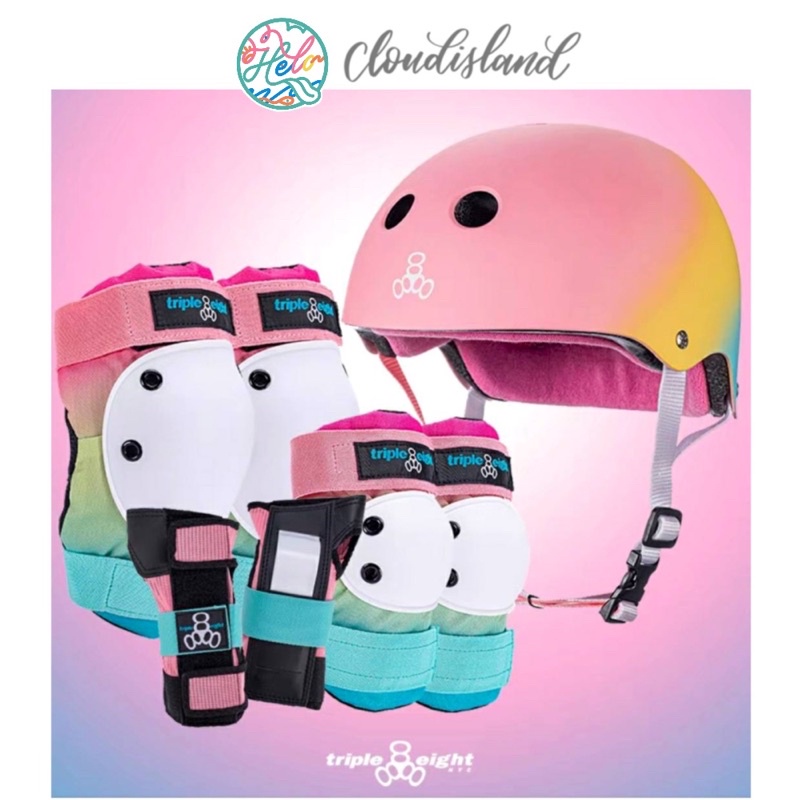 Triple 8 eight หมวกกันน็อค ไซส์เด็ก ไซส์ผู้ใหญ่ สนับเข่า สนับมือ อุปกรณ์ป้องกันบาดเจ็บ protection
