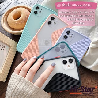 【พร้อมส่ง】เคสไอโฟน สีพาสเทล หลังขุ่น for iPhone 6 / 6 Plus / 7 / SE2020 / 8 / 7 Plus / 8 Plus / X / Xs / Xr / Xs Max