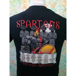 เสื้อ SPARTANS ลายหลังเดือดๆ สายวินเทจ ป้าย GILDAN