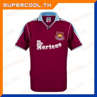 West Ham United 1999/2000 Retro Jersey เสื้อฟุตบอลเวสต์แฮม ยูไนเต็ด ย้อนยุค west ham dr.martens