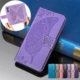 เคสฝาพับหนัง มีช่องเสียบการ์ด ลายผีเสื้อ พร้อมสายคล้อง สำหรับ OPPO A15 A92S A93 Reno5 Reno5Pro Reno4Z Reno4F Reno 5 5pro 4z 4f pro 5G