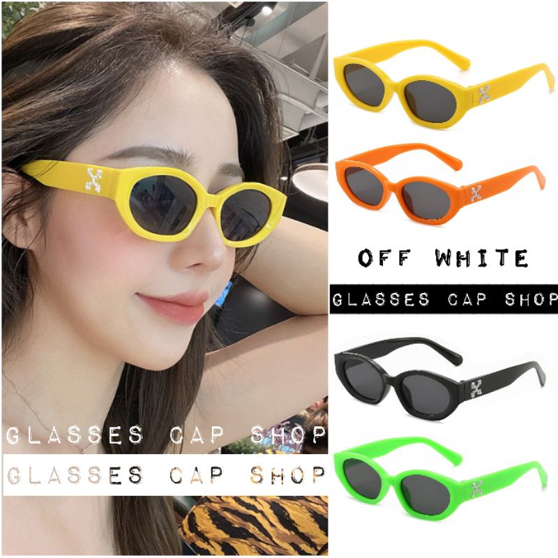 แว่นตาแฟชั่น แว่นตากันแดด New OW-5 โลโก้นูน [พร้อมส่งเก็บเงินปลายทาง]