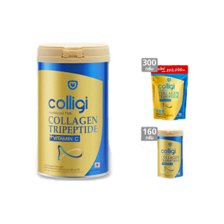 [BPNOV4A เงินคืน10%] Amado Colligi Collagen TriPeptide + Vitamin C คอลลิจิ คอลลาเจน