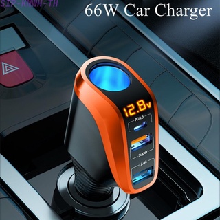 Car Charger 66W Fast Charging 66W+PD20W+2.4A DC 12-24V Fast Maximum 188W