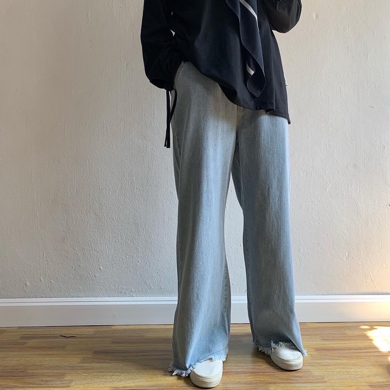 Denim jeans  // size ใหม่🎉 Big size🦕  (N12)/(N13)พร้อมส่งทั้ง2 สีค้า สีเข้ม/สีอ่อน ทรงสวย มากี่รอบก็ไม่เคยพอ☁️🫶🏻 - รูปที่ 3