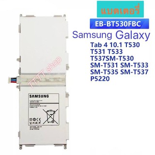 แบตเตอรี่ เดิม Samsung Galaxy Tab 4 10.1 T530 T531 T533 T535 T537 EB-BT530FBE EB-BT530FBC 6800mAh ..