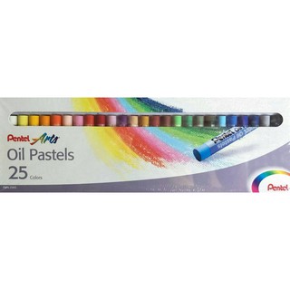 สีชอล์ค เพนเทล 25สี   เพนเทล สีชอล์ค Pentel Oil Pastel