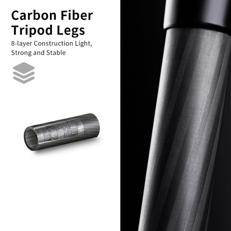 ขาตั้งกล้อง K&F A254C4+BH-35L Carbon Fiber Travel Tripod (KF09.098)