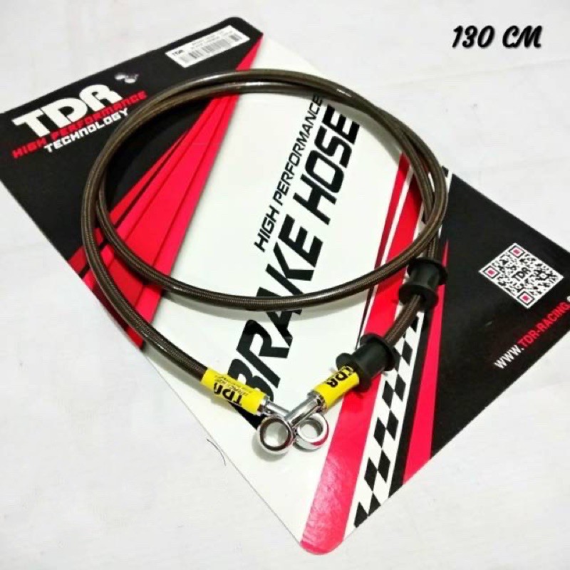 TDR 130CM ท่อเบรกคาร์บอนสีดํา KLX NMAX AEROX