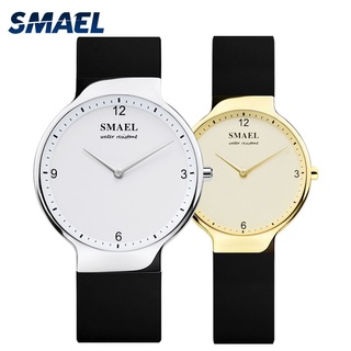 SMAEL casual quartz WATCH Set 1835 simple couple flexible waterproof wristwatches lovers set silver Relógio de casal top