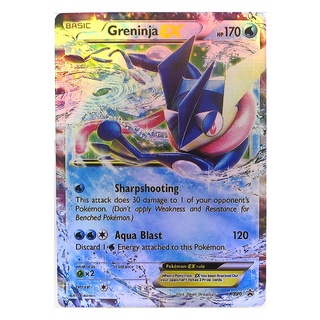 Greninja EX XY20 เก็คโคกะ Pokemon Matt Card ภาษาอังกฤษ