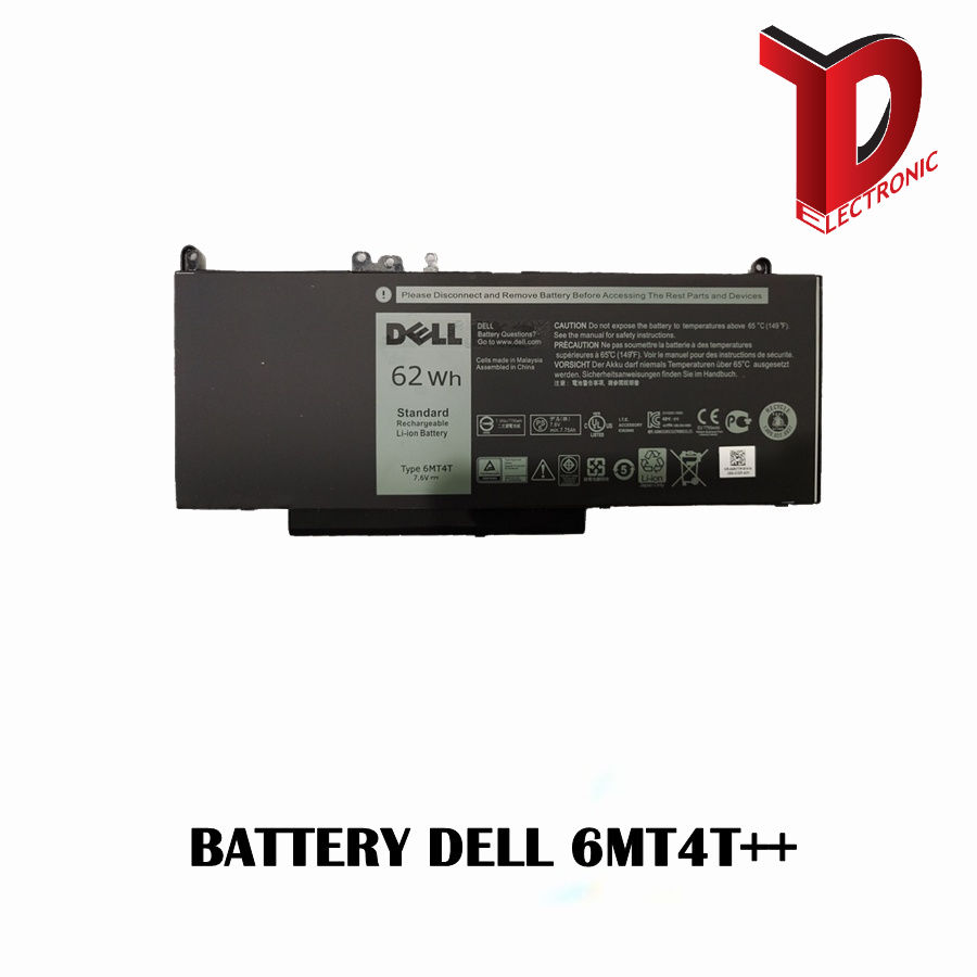 BATTERY DELL 6MT4T E5270 E5470 E5570++ ของแท้ / แบตเตอรี่โน๊ตบุ๊ค เดล แท้ (ORG)