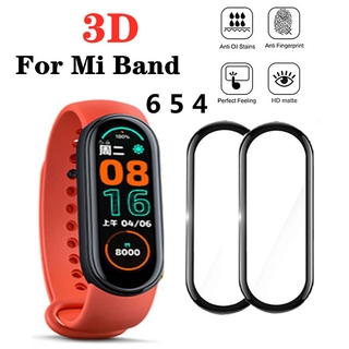 ฟิล์มกระจกนิ่ม 3d สําหรับ Xiaomi mi Band 4 5 6 miband 6 band5