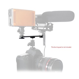 D&amp;B แท่นวางกล้องคู่ 1/4 สลักสำหรับ Speedlite Video Light Hand Grip Cam