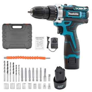 🔥 MAKITA สว่านไร้สาย สว่าน 3 ระบบ 98V มีระบบกระแทก Cordless Impact Drill สว่านกระแทก ไร้สาย สว่านแบต