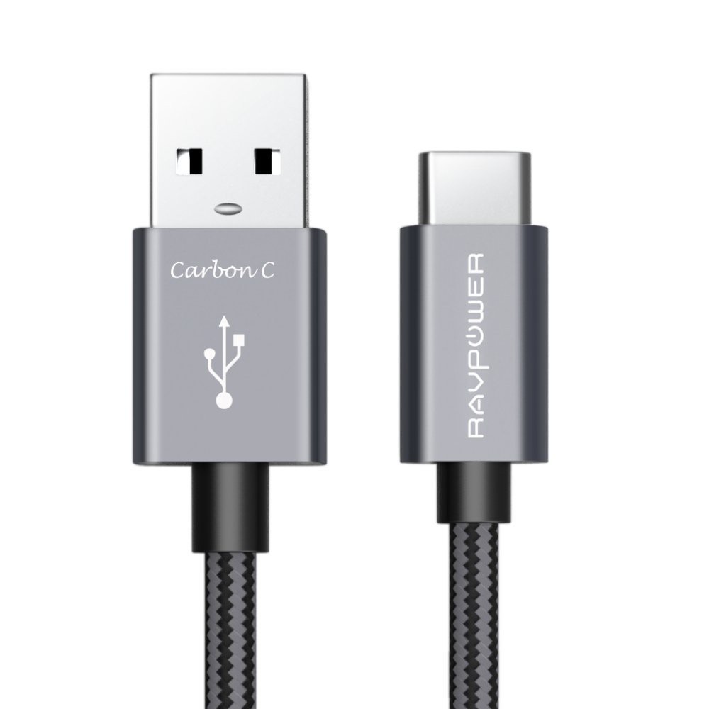 RAVPower RP-TPC005 สาย Type C USB C ถึง USB A 6ft สายถัก [USB ถึง Type C]