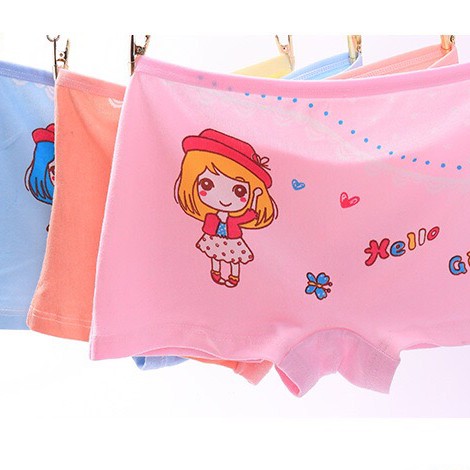 [12แบบ]กางเกงในเด็กผู้หญิง กางเกงในขาสั้น แพค 4 ตัว 2 -12ปี มีหลายแบบ พร้อมส่ง - รูปที่ 4