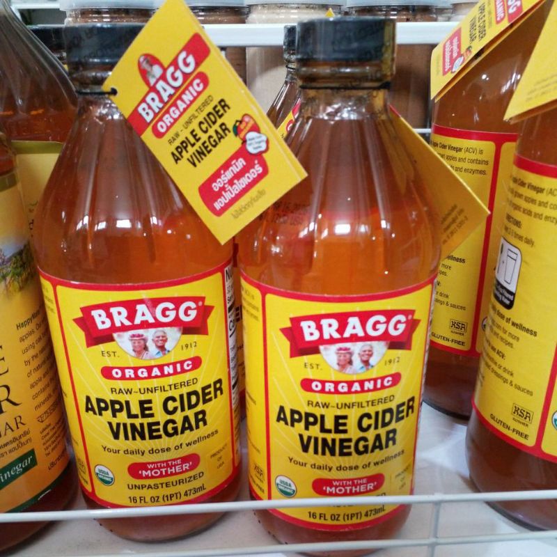 Apple cider vinegar ยี่ห้อ Bragg 473ml