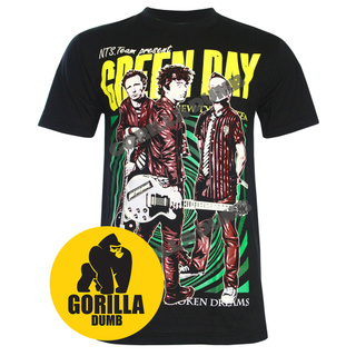 Gorilladumb เสื้อยืดลายวงดนตรี กรีนเดย์ Green Day