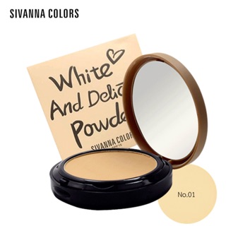 Sivanna White And Delicate Powder HF587 แป้งอัดแข็งเนื้อเบคบางเบา