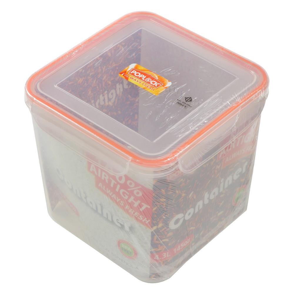 ถังข้าวสารพลาสติก 3 กก. POP LOCK 9144M FOOD CONTAINER POPLOCK 9144M 3KG