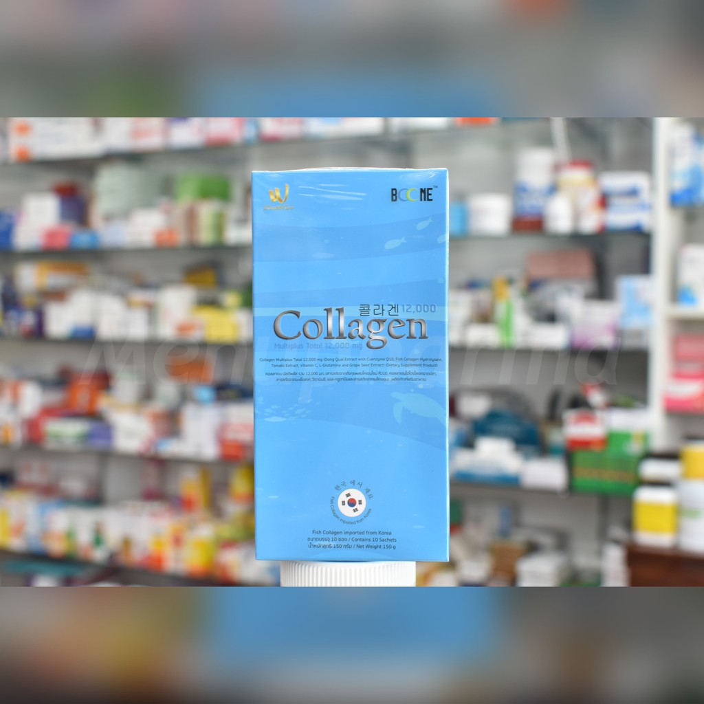 BOONE Collagen Multiplus Total 12,000 mg - คอลลาเจนเข้มข้น + วิตามินบำรุงผิว 12,000 มิลลิกรัม (กล่อง