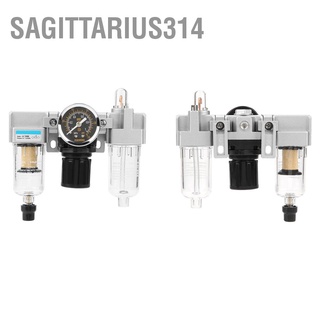 Sagittarius314 G1/4 Air Source Gas Treatment Unit Filter Pressure Regulator With Gauge