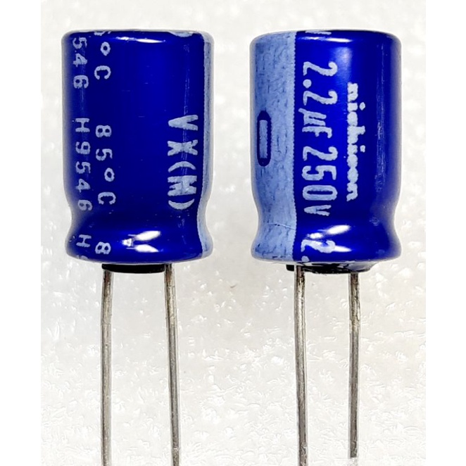 Nichicon VX 2.2uf 250v capacitor ตัวเก็บประจุ คาปาซิเตอร์