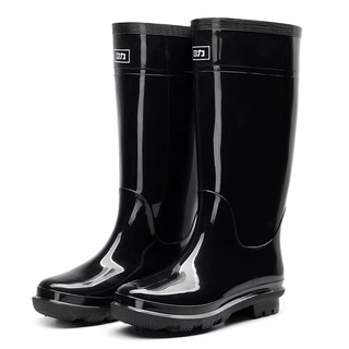 High quality rubber material men's long rain boots
