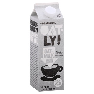 Oatly Oat Drink Barista 1L โอ๊ตลี่ สีเทา นมข้าวโอ๊ต บาริสต้า 1ลิตร รสเข้มข้น หวานมัน อร่อยมาก ดื่มเปล่าๆหรือผสมกับกาแฟ