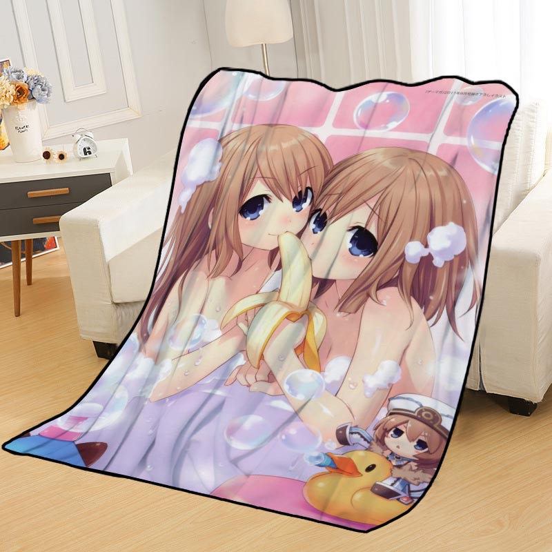 ผ้าห่มการ์ตูน Custom Anime Girl Blankets for beds throw blanket soft ...