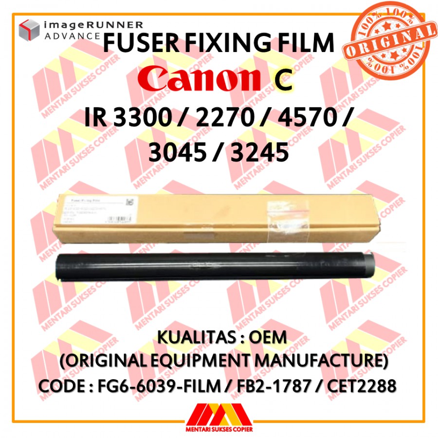 OEM FUSER FILM - CANON IR3300/2270/4570/3045/3245 BEST 3300 4570 3045 3245