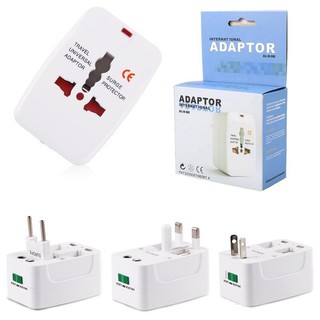 ปลั๊กยูนิเวอร์ซอล หัวปลั๊กเอนกประสงค์  Universal Plug Travel Adapter ใช้ได้ทั่วโลก เหมาะสำหรับนักเดินทาง