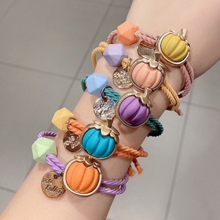 @ร้านไทย@ ยางรัดผมPumpkinสไตล์เกาหลี ดูดี มีสไตล์ พร้อมส่งในไทย