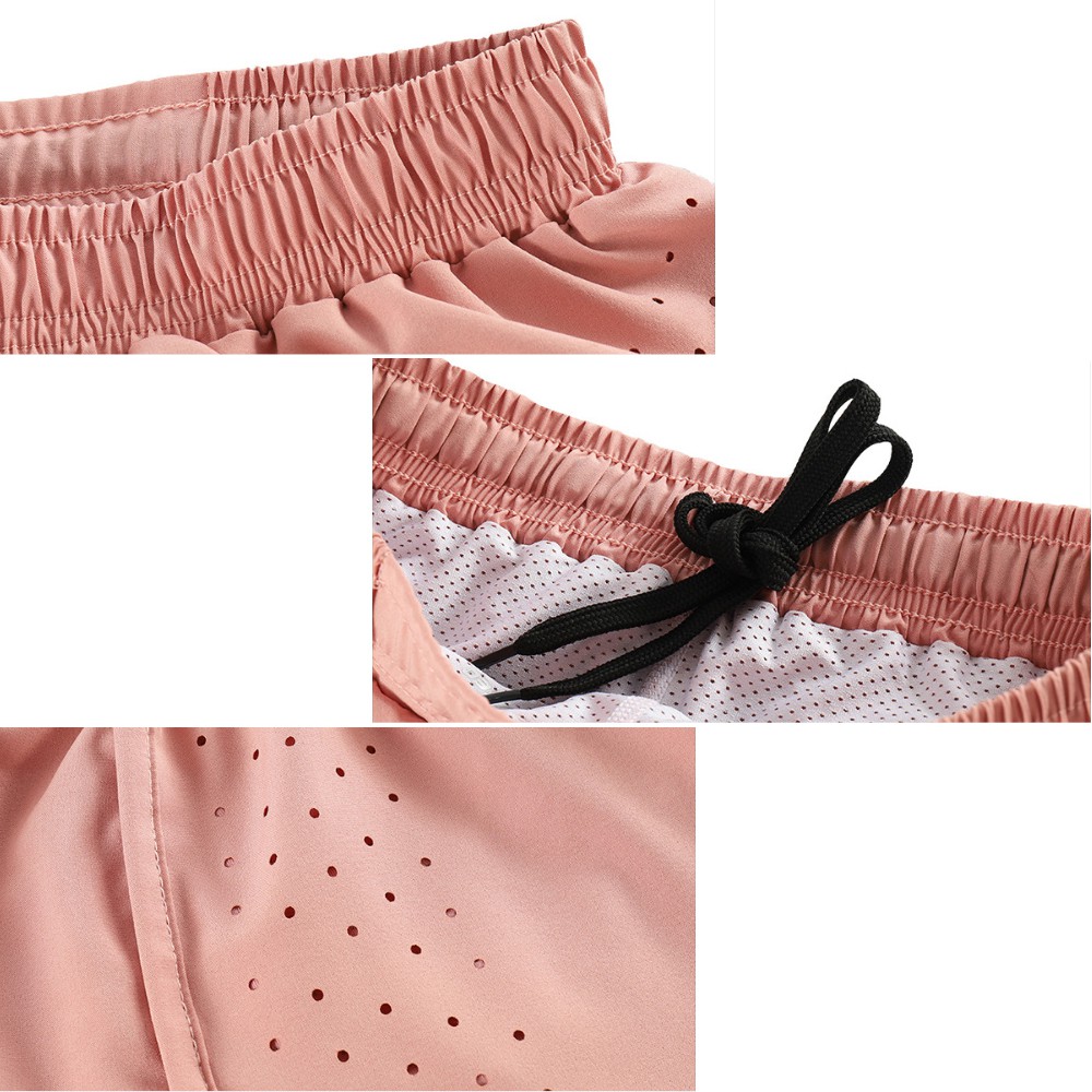 กางเกงวิ่งมาราธอนรัดกล้ามเนื้อ รัดกล้ามเนื้อ ขาสั้น 2 ชั้น วิ่ง 2IN1 ARSUXEO - รูปที่ 4