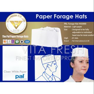 หมวกกุ๊กกระดาษ FORAGE HAT (CRISP PAPER) BY PAL หมวกทำครัว หมวกกระดาษ