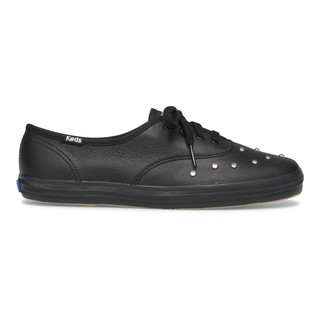 Keds รุ่น Ch Starlight Stud Blk/Blk รองเท้าผ้าใบหนัง ผู้หญิง สี BLACK/BLACK - WH59358