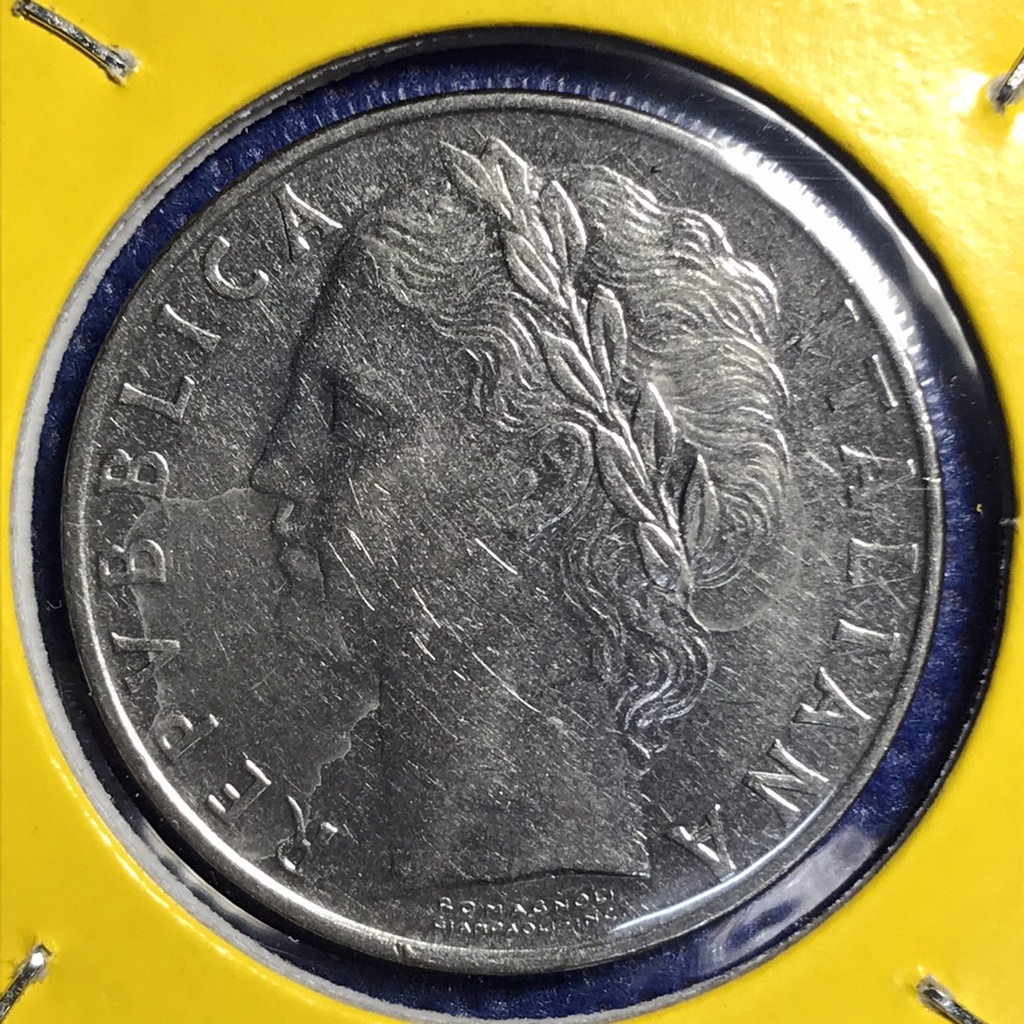 No.14850 ปี1970 อิตาลี 100 LIRE  เหรียญต่างประเทศ เหรียญหายาก เหรียญสะสม ราคาถูก